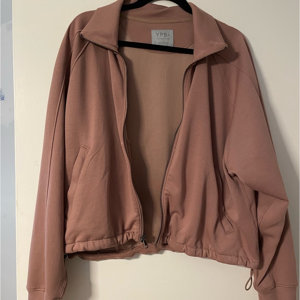 Abercrombie YPB light pink zip-up